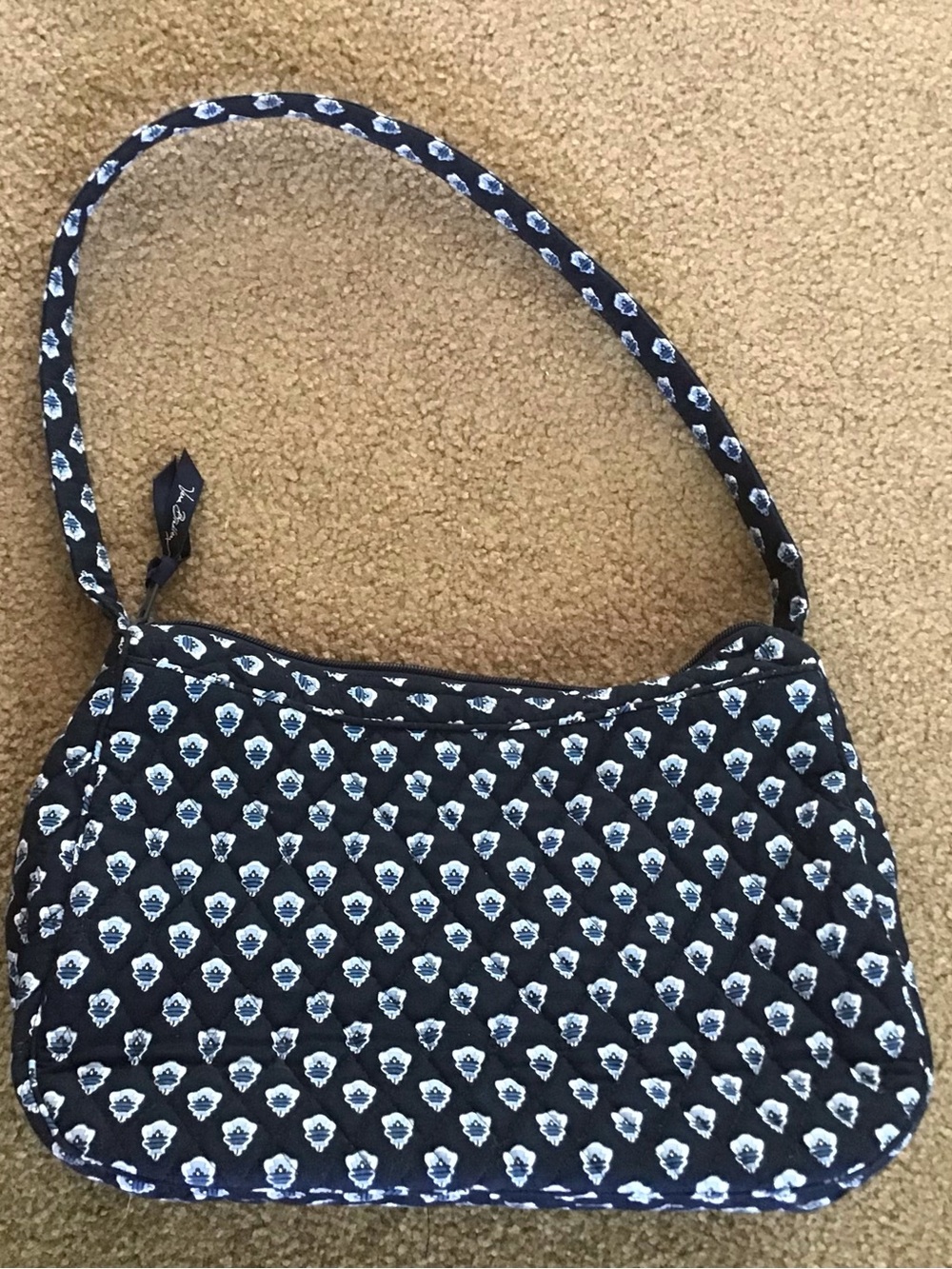 Vera Bradley Nantucket Navy Purse Handbag Tote Shoulder Bag Retired - Picture 3 of 4